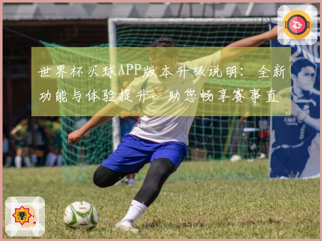 世界杯买球APP版本升级说明：全新功能与体验提升，助您畅享赛事直播